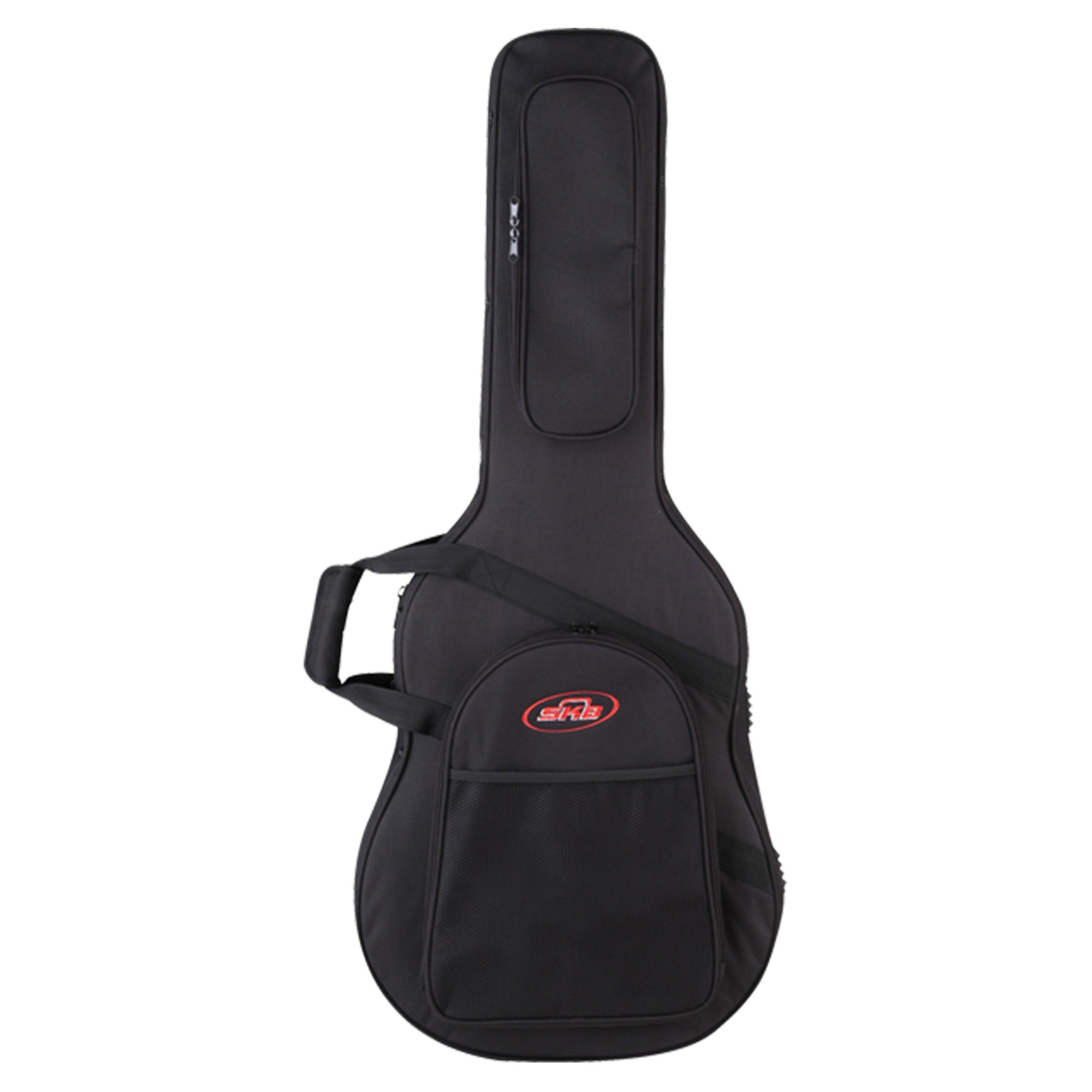 SKB Soft Case Travel Guitar Case for Dreadnought Acoustic Style Guitars, Black - VMInnovations