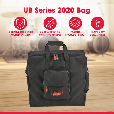 SKB Cases 1SKB-UB2020 UB Series 2020 Mixer Case, Padded Audio Equipment Bag - VMInnovations