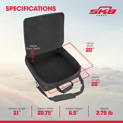 SKB Cases 1SKB-UB2020 UB Series 2020 Mixer Case, Padded Audio Equipment Bag - VMInnovations