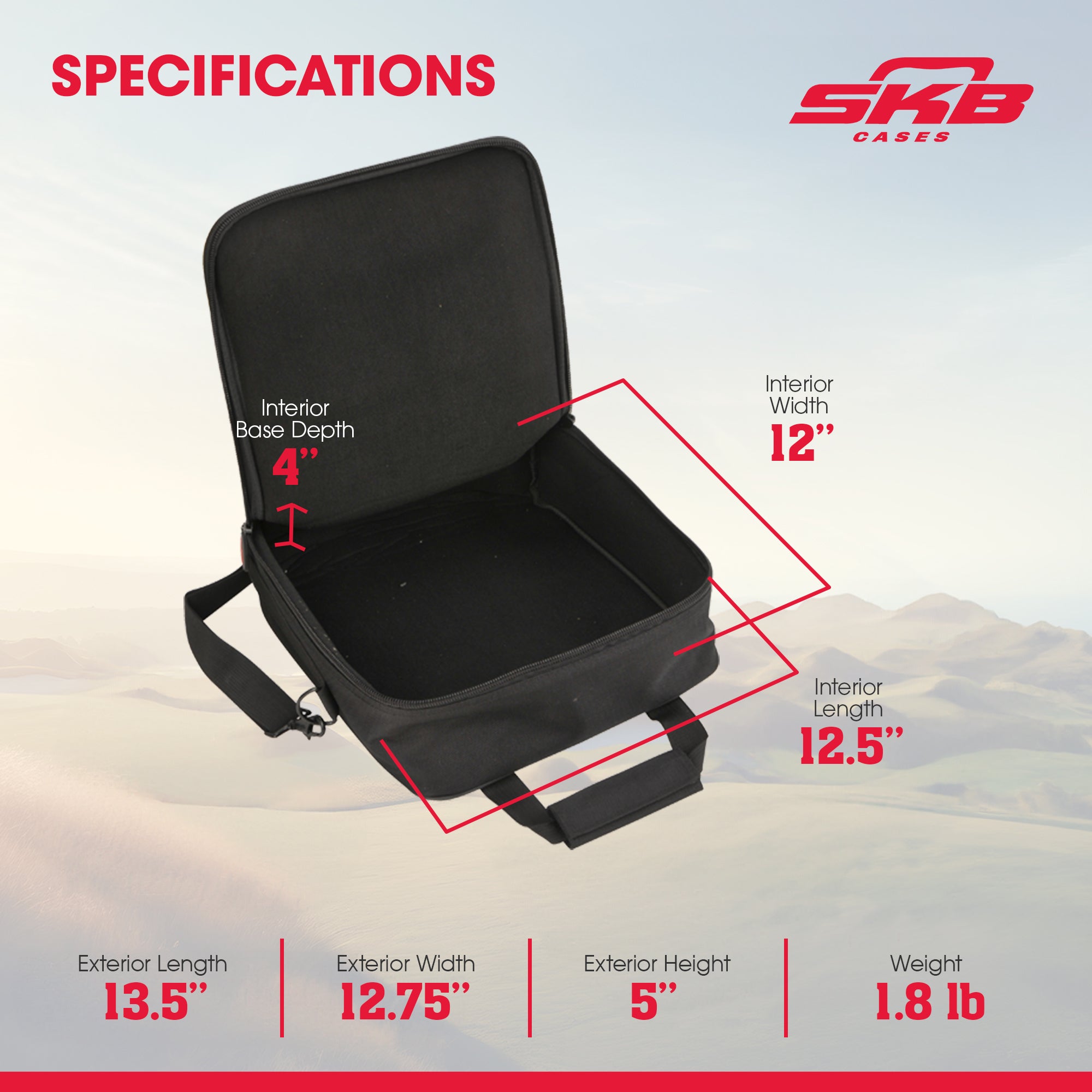 SKB Cases 1SKB-UB1212 UB Series 1212 Mixer Case, Padded Audio Equipment Bag - VMInnovations