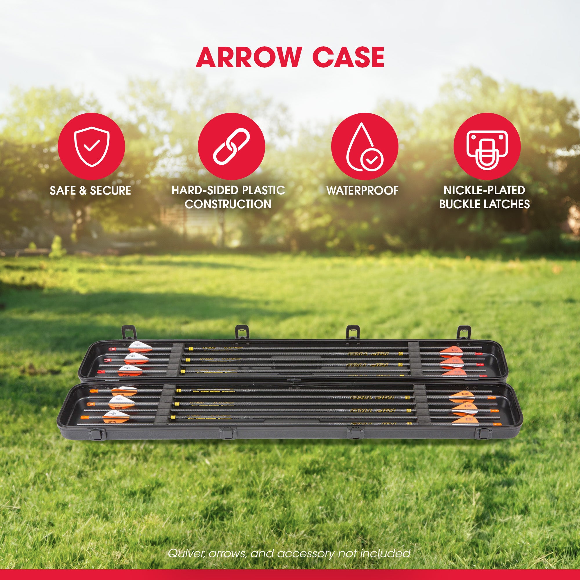 SKB Cases 2SKB-3304 Arrow Case with Hard Plastic Exterior, 33.5 Inch Storage Box - VMInnovations