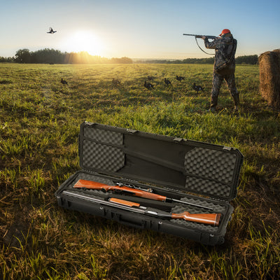 SKB Cases iSeries 3i-5014-DR Double Rifle Case with Hard Plastic Exterior, Black - VMInnovations