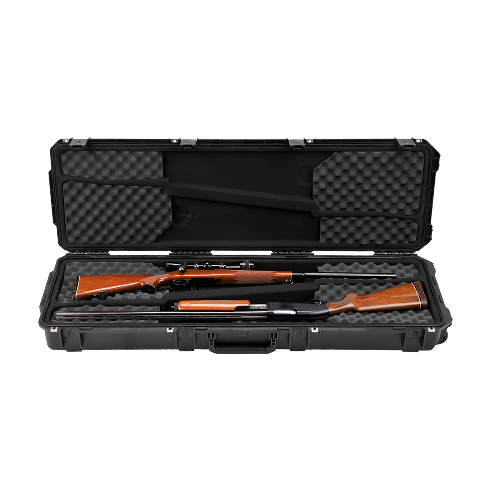 SKB Cases iSeries 3i-5014-DR Double Rifle Case with Hard Plastic Exterior, Black - VMInnovations
