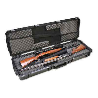 SKB Cases iSeries 3i-5014-DR Double Rifle Case with Hard Plastic Exterior, Black - VMInnovations