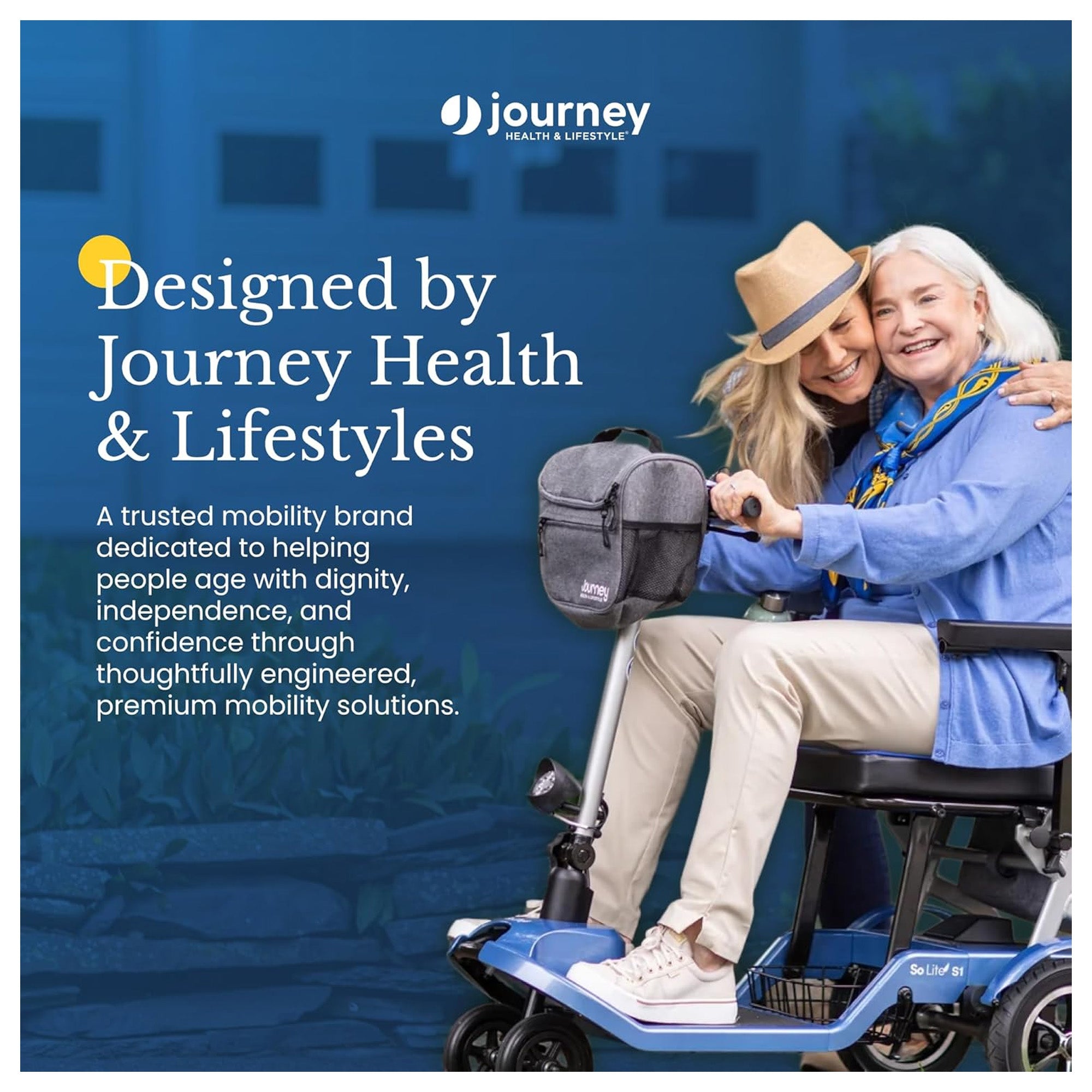 LifeWalker UPWalker EZ Lite Lightweight Upright Rollator Walker for Seniors - VMInnovations
