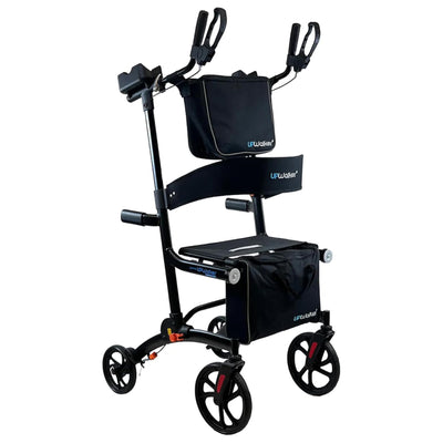 LifeWalker UPWalker EZ Lite Lightweight Upright Rollator Walker for Seniors - VMInnovations