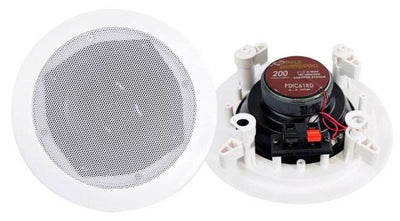 4) New PYLE PRO PDIC61RD 6.5'' White 400W 2-Way In-Ceiling/Wall Speakers System - VMInnovations