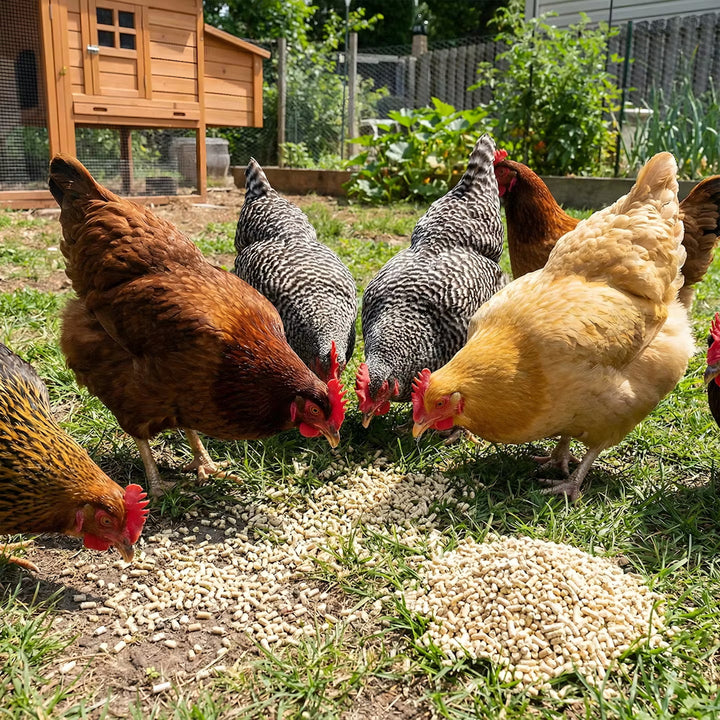 Premium Poultry Layer Pellets for Laying Hens, 16% Protein Blend Feed, 2000 lb - VMInnovations