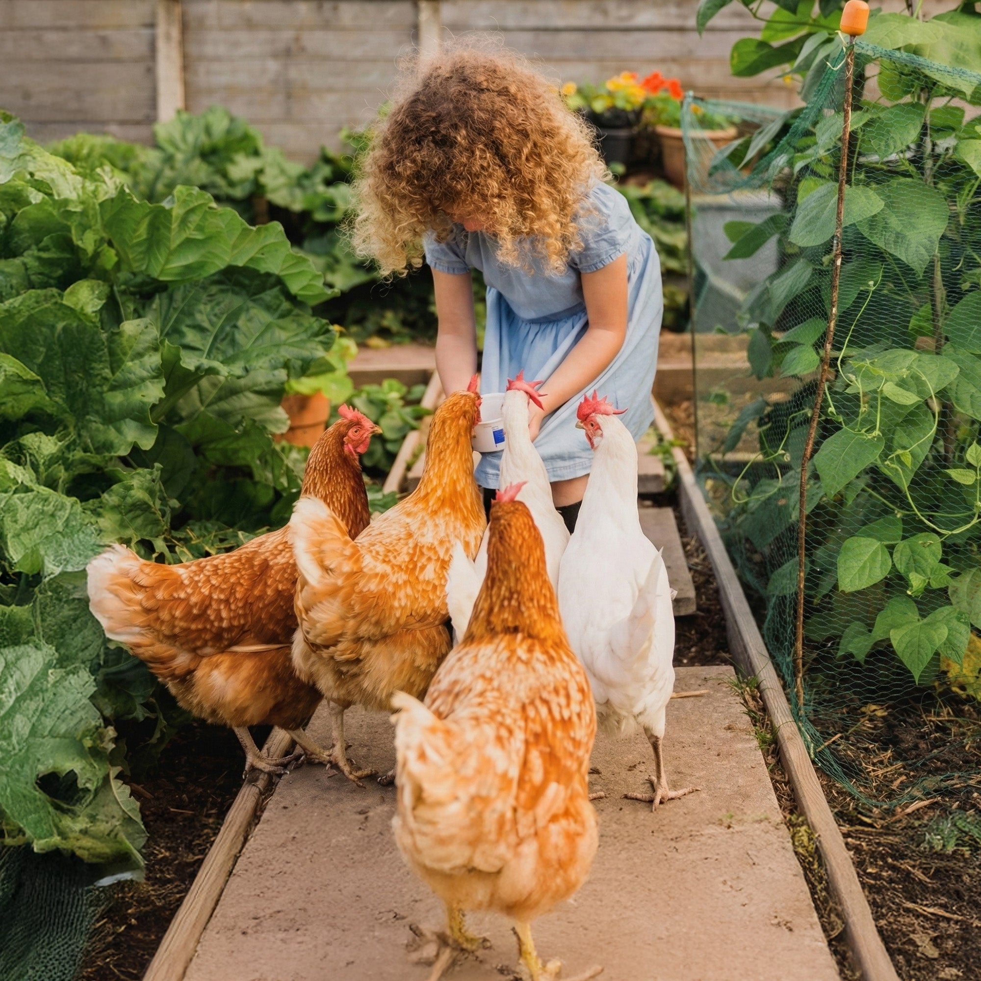 Premium Poultry Scratch Grain for Adult Chickens, Ducks, and Turkeys, 40 Pounds - VMInnovations
