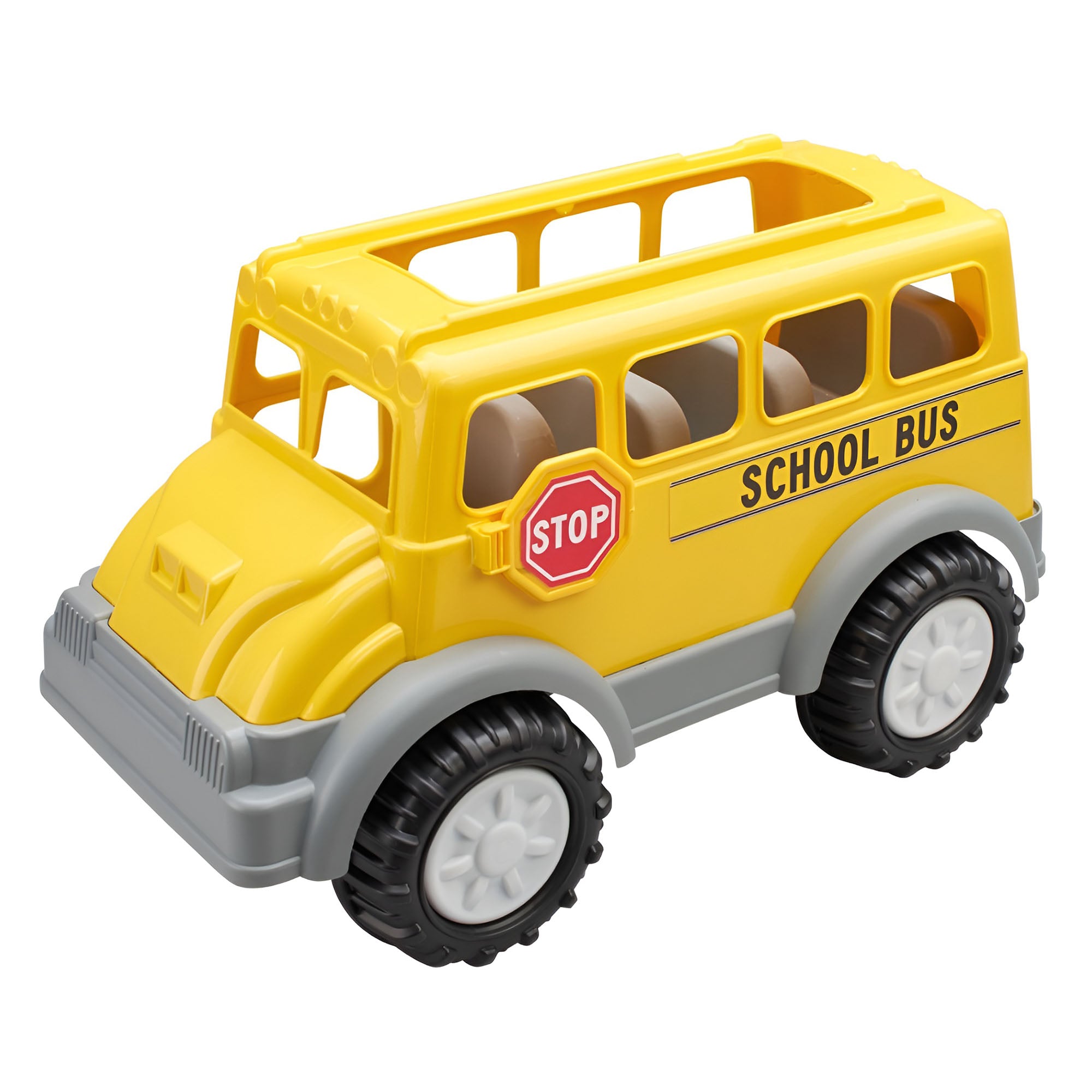 American Plastic Toys Gigantic School Bus Toy for Kids Ages 2 Years and Up - VMInnovations