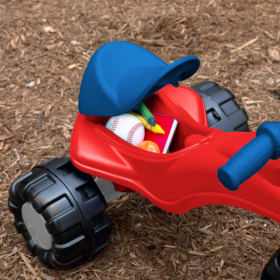 American Plastic Toys Super Trike, Kids' Ride On Tricycle with Storage Seat - VMInnovations