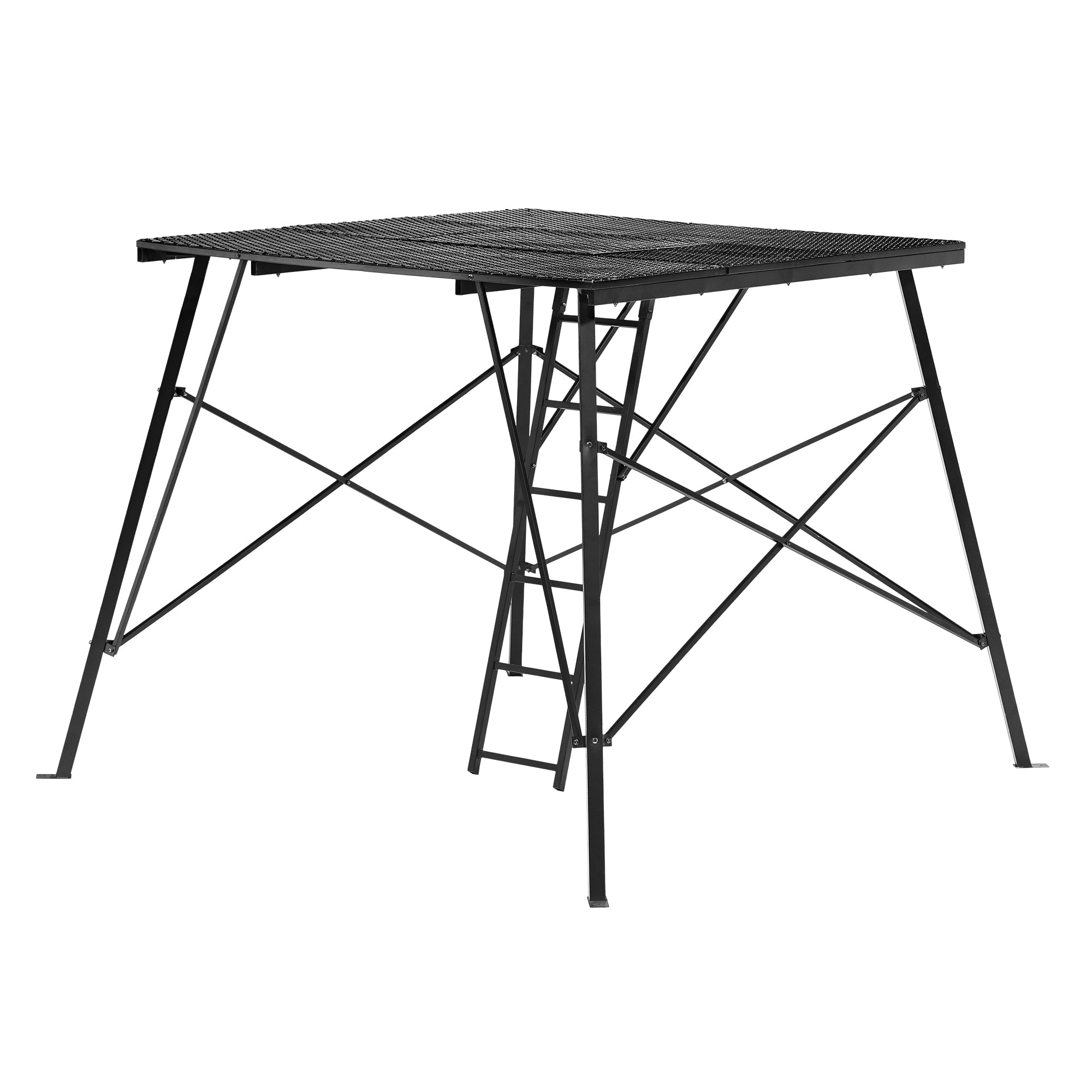Muddy Ground Blind Platform, 65"L x 65"W Steel Outdoor Hunting Trap (Open Box)