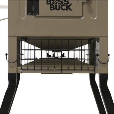 Boss Buck Stand & Fill Sled Feeder with Evolution Spin Plate, 300 Pound Capacity - VMInnovations