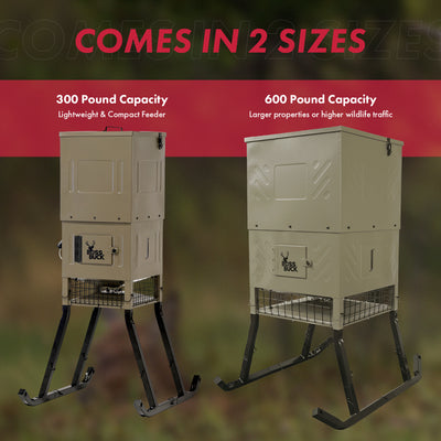 Boss Buck Stand & Fill Sled Feeder with Evolution Spin Plate, 300 Pound Capacity - VMInnovations