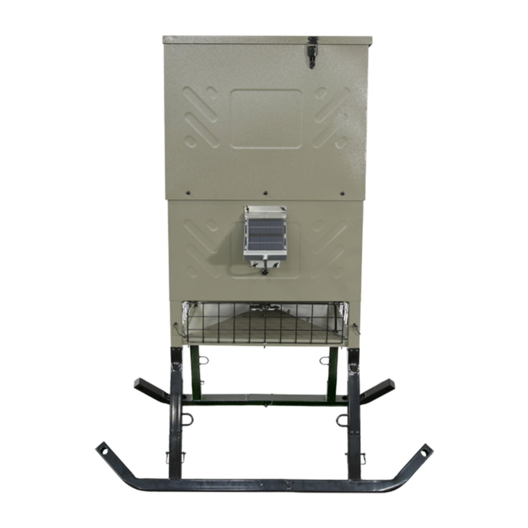 Boss Buck Stand & Fill Sled Feeder with Evolution Spin Plate, 600 Pound Capacity - VMInnovations