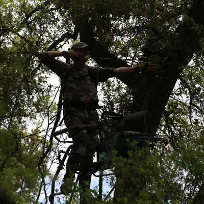 Hawk Hunting Big Denali Ladderstand with 26" Wide Seat and 23" Backrest, (Used)