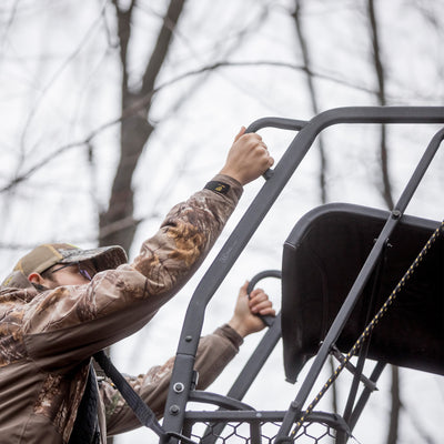 Hawk Hunting Big Denali Ladderstand with 26" Wide Seat and 23" Backrest, (Used)