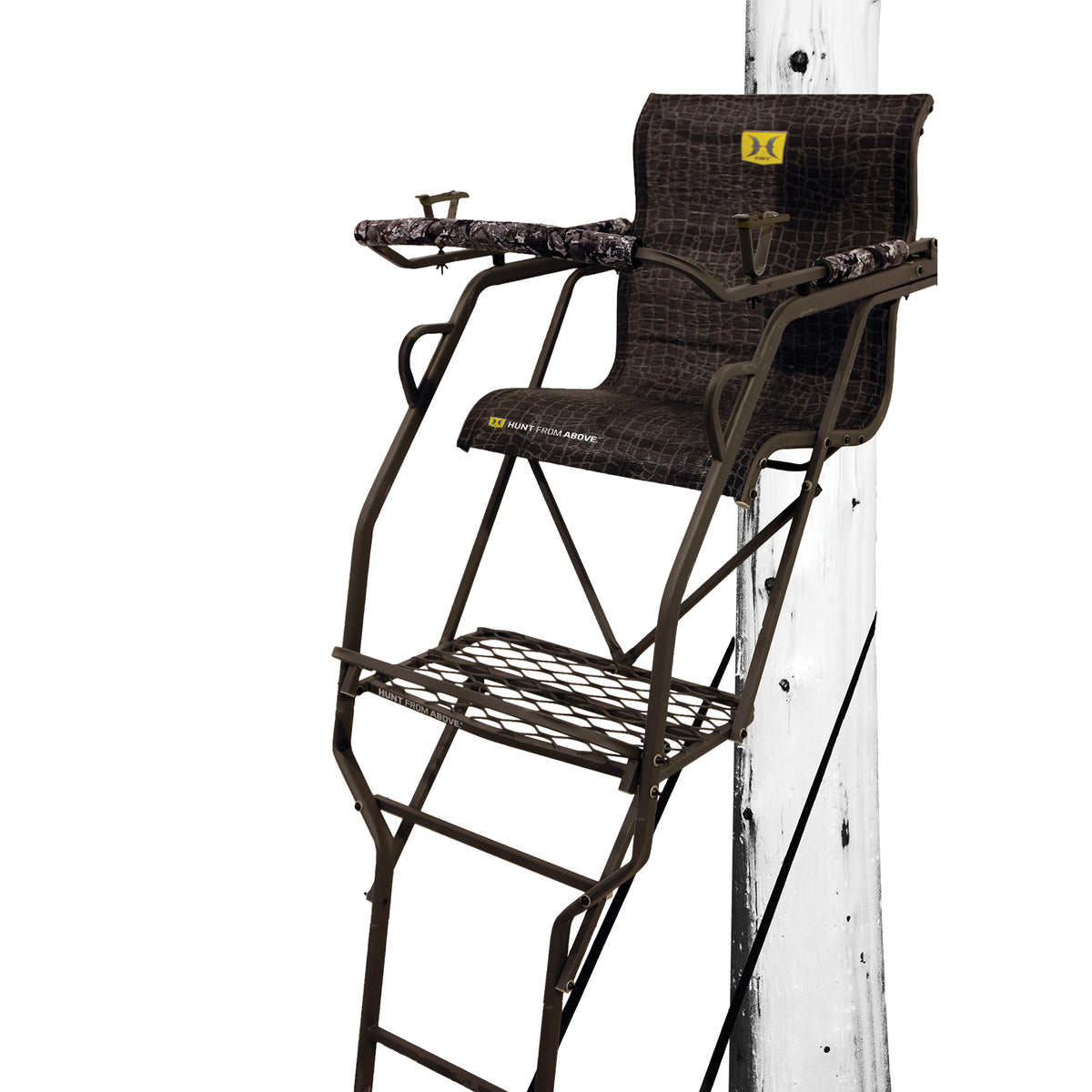 Hawk Hunting Big Denali Ladderstand with 26" Wide Seat and 23" Backrest, Multi - VMInnovations