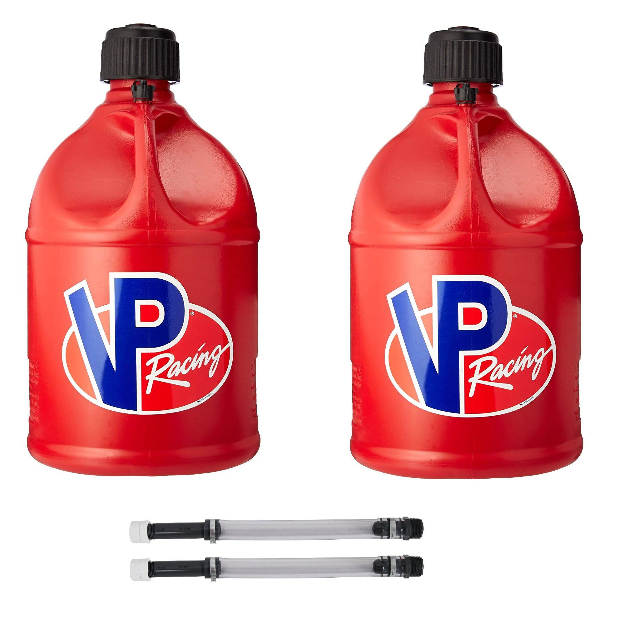 VP Racing Fuels 5.5 Gal Motorsport Utility Container Red w/ 14” Hose Kit (2 Pack)
