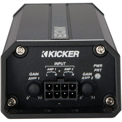 Kicker 42PXA3004 PXA Series 4 Channel 75W Amplifier Car Audio Speaker (2 Pack) - VMInnovations