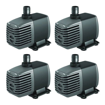 (4) Active Aqua 250 GPH Submersible Hydroponics Aquarium Water Pumps - VMInnovations