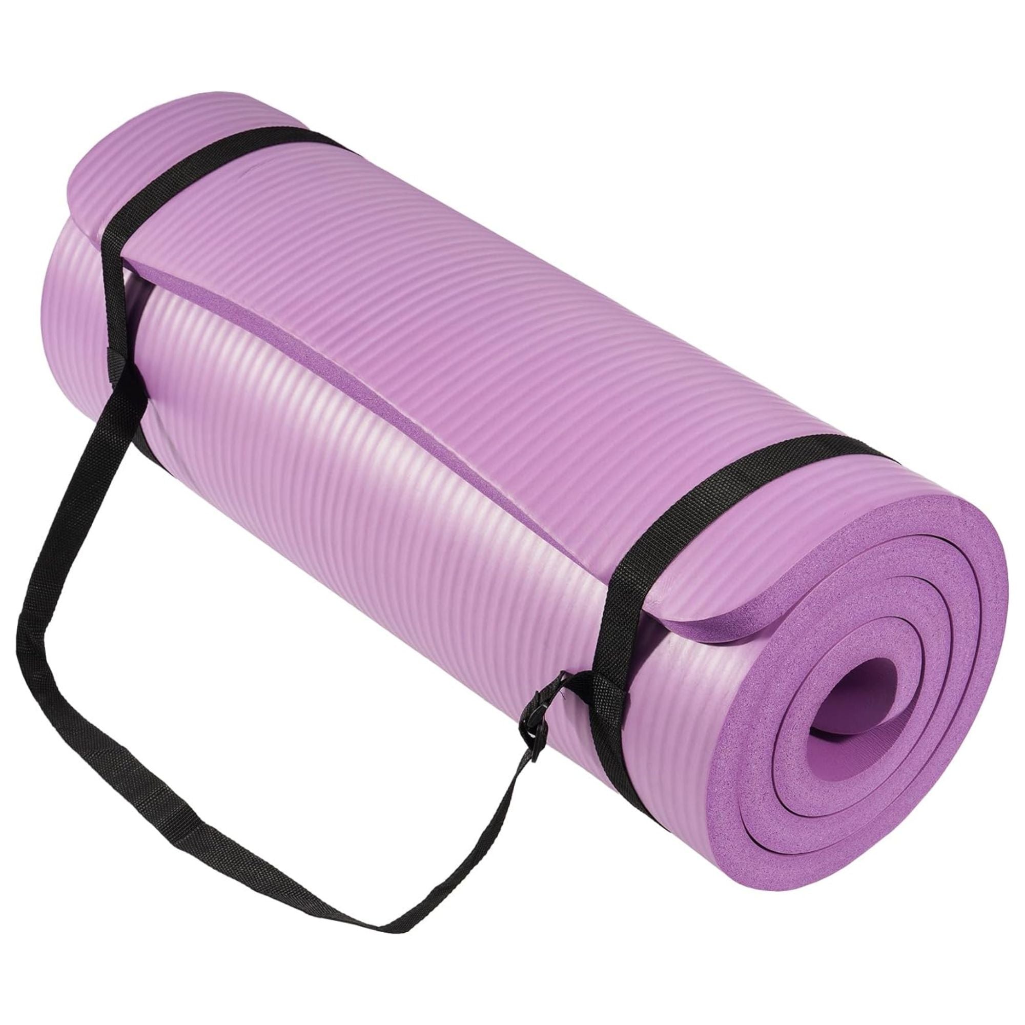 BalanceFrom Yoga Mat, 1-Inch Extra Thick Exercise Pilates Workout Mat (Open Box) - VMInnovations
