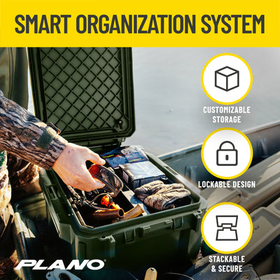 Plano GoNow Field Box, Fishing Gear Storage Utility Container, Small, Olive Drab