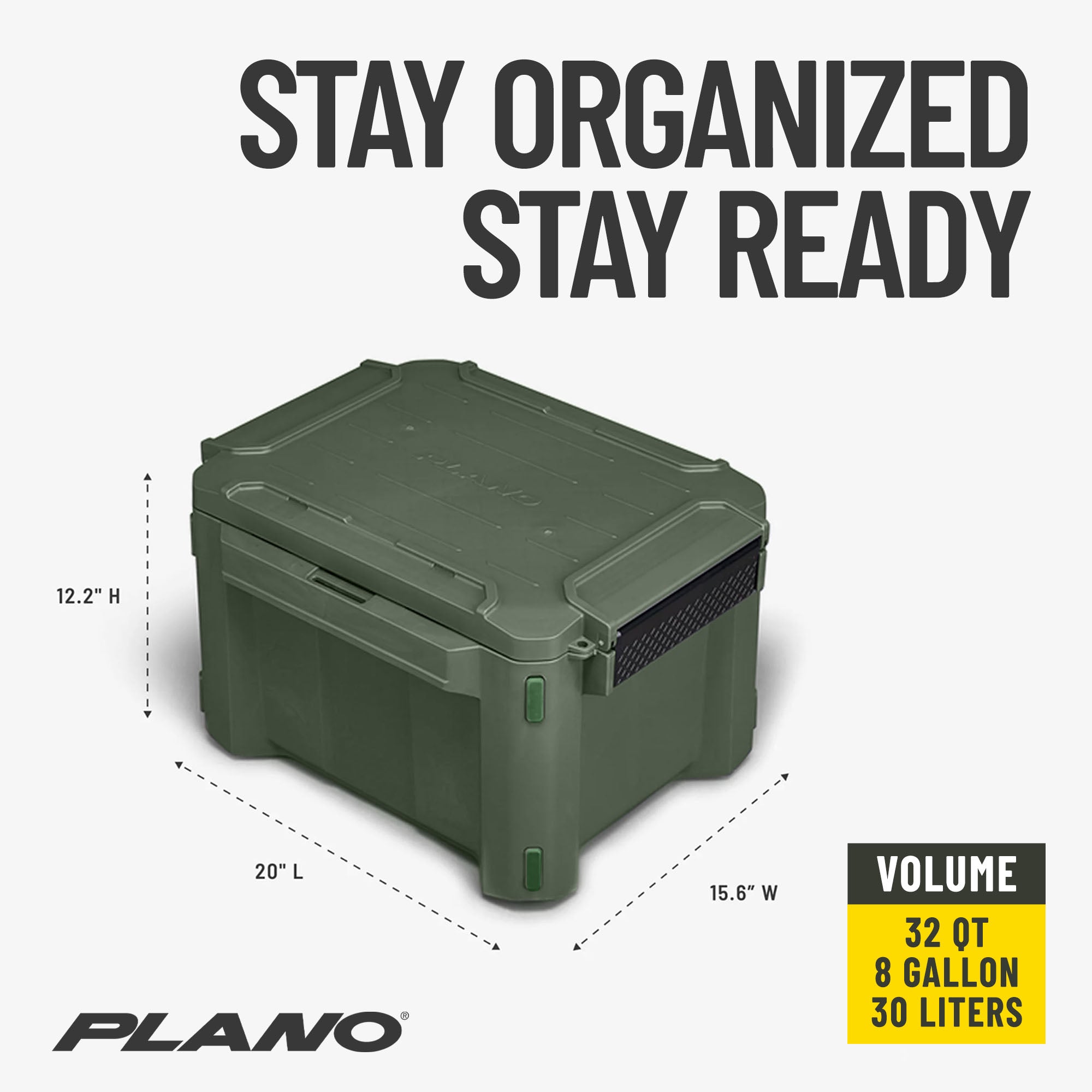 Plano GoNow Field Box, Fishing Gear Storage Utility Container, Small, Olive Drab
