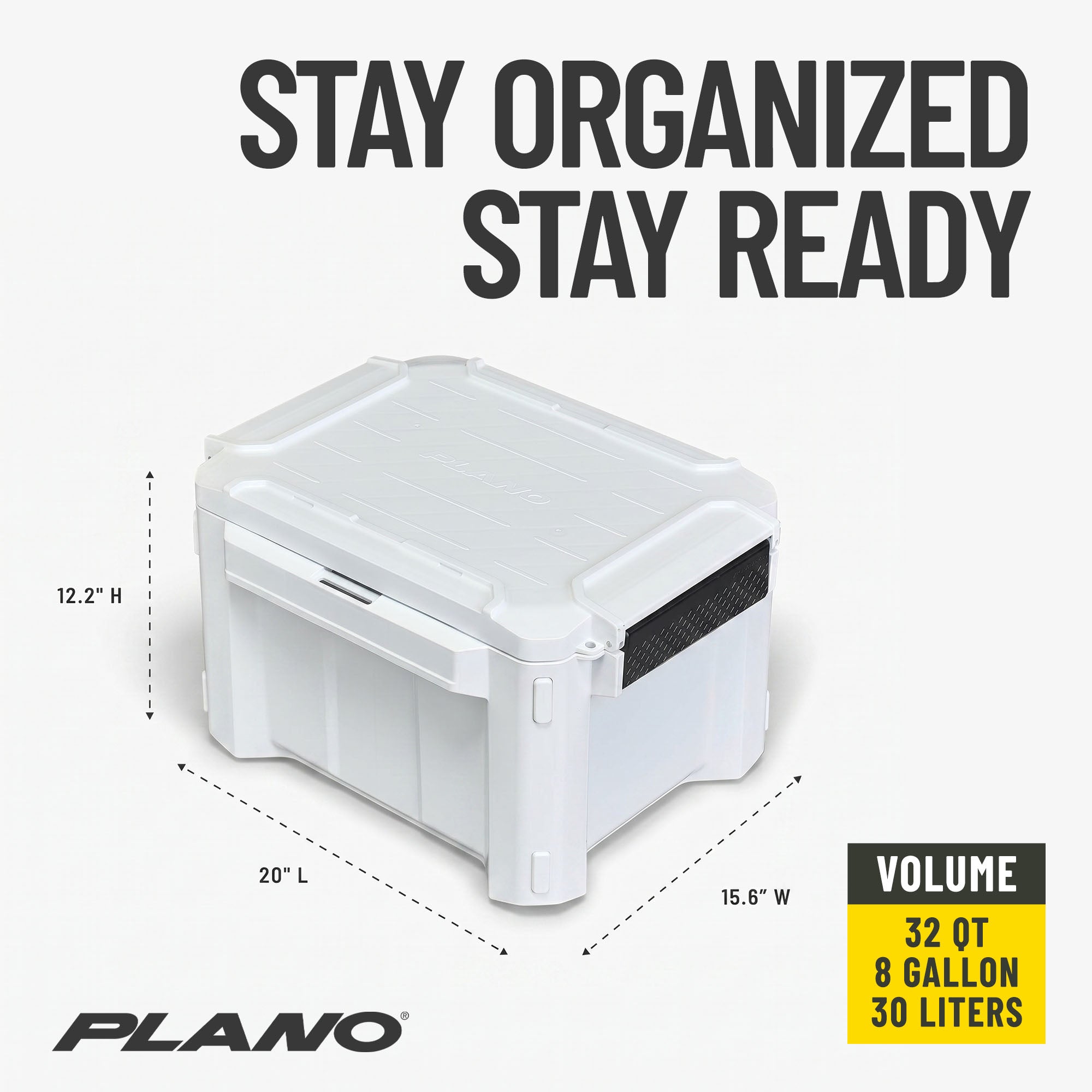 Plano GoNow Box, Waterproof Gear Storage & Utility Container, Small, White - VMInnovations