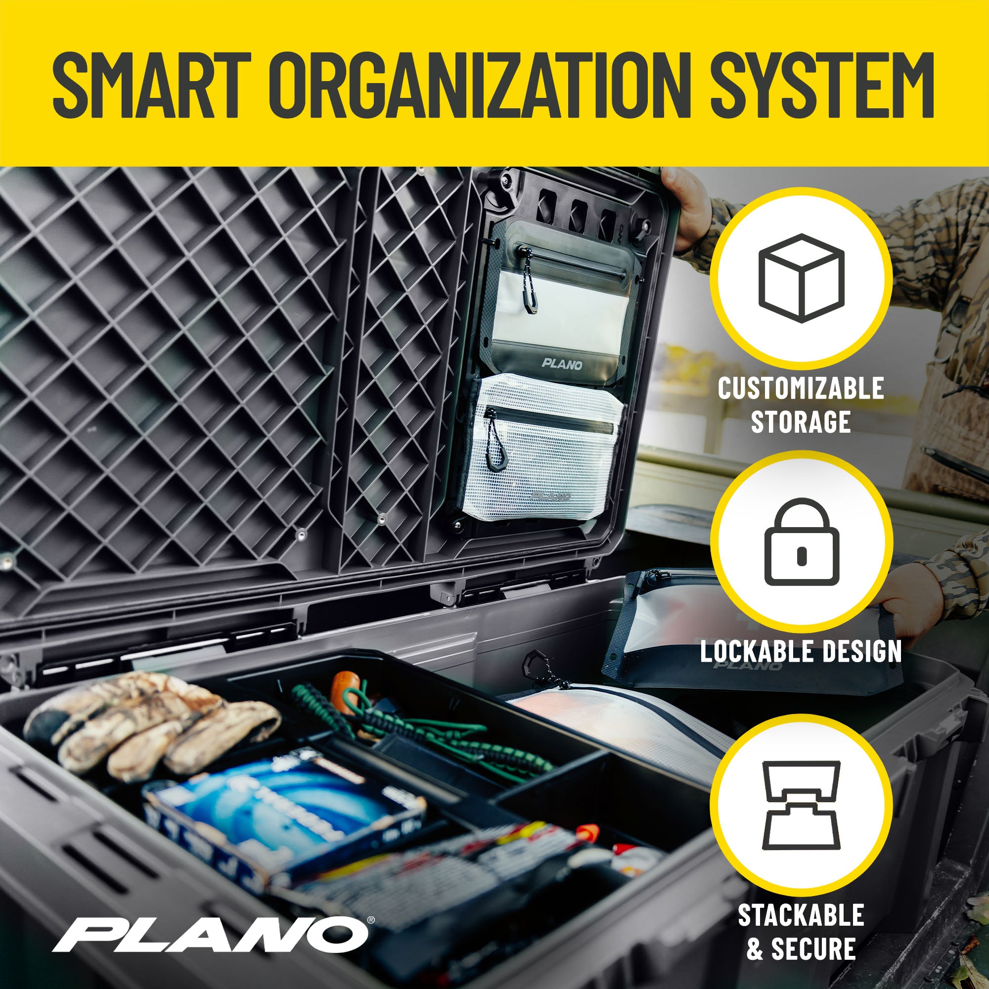 Plano GoNow Box, Waterproof Gear Storage & Utility Container, Large, Olive Drab