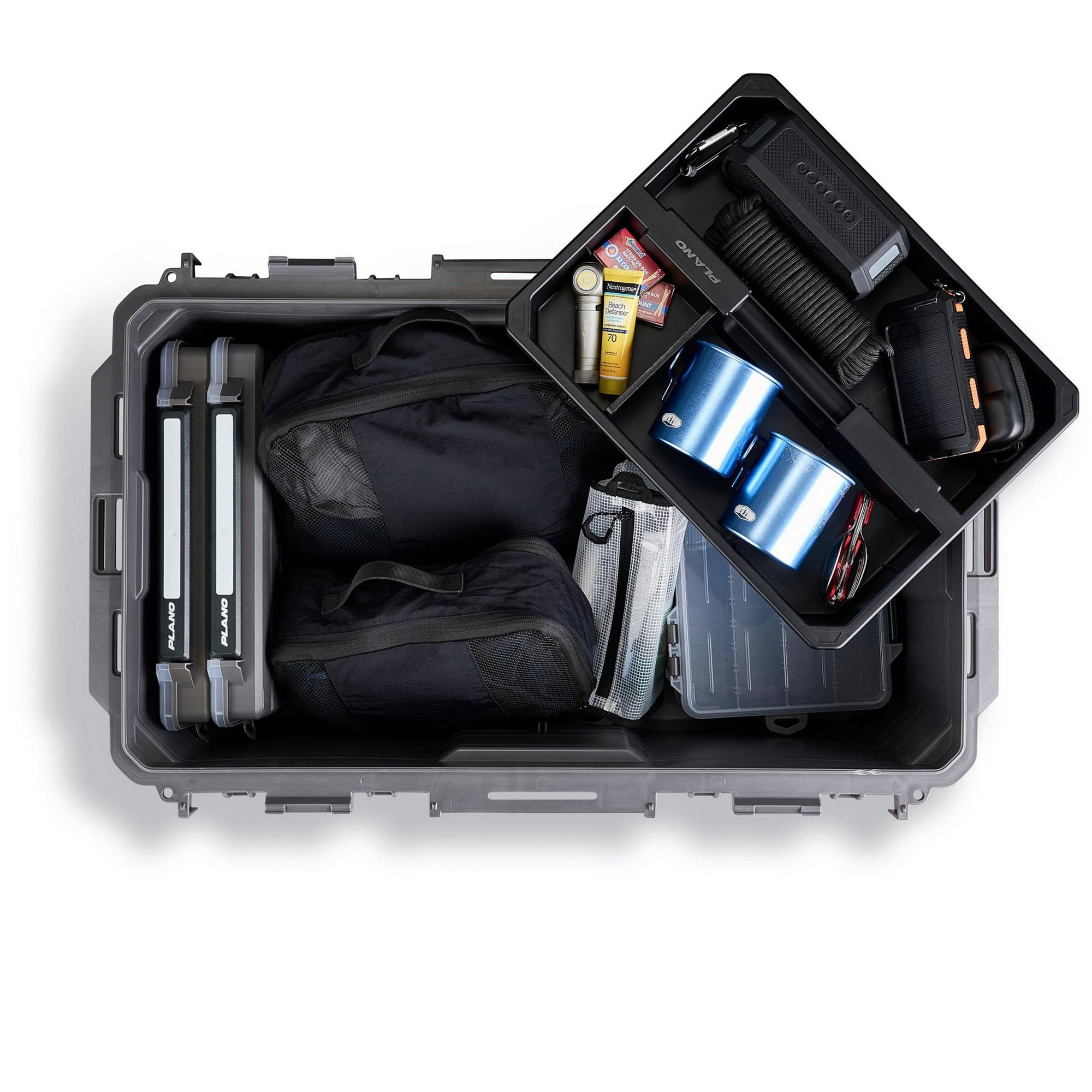 Plano GoNow Box, Waterproof Gear Storage & Utility Container, Large, Charcoal
