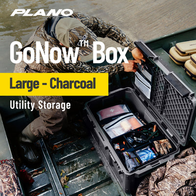 Plano GoNow Box, Waterproof Gear Storage & Utility Container, Large, Charcoal