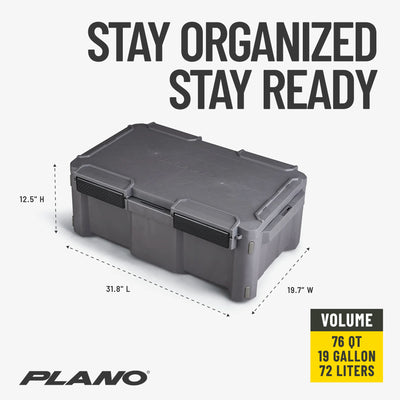 Plano GoNow Box, Waterproof Gear Storage & Utility Container, Large, Charcoal