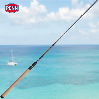 Penn Battalion II Inshore Spinning Rod 7'6" Medium-Light Power 1-Piece, Black - VMInnovations