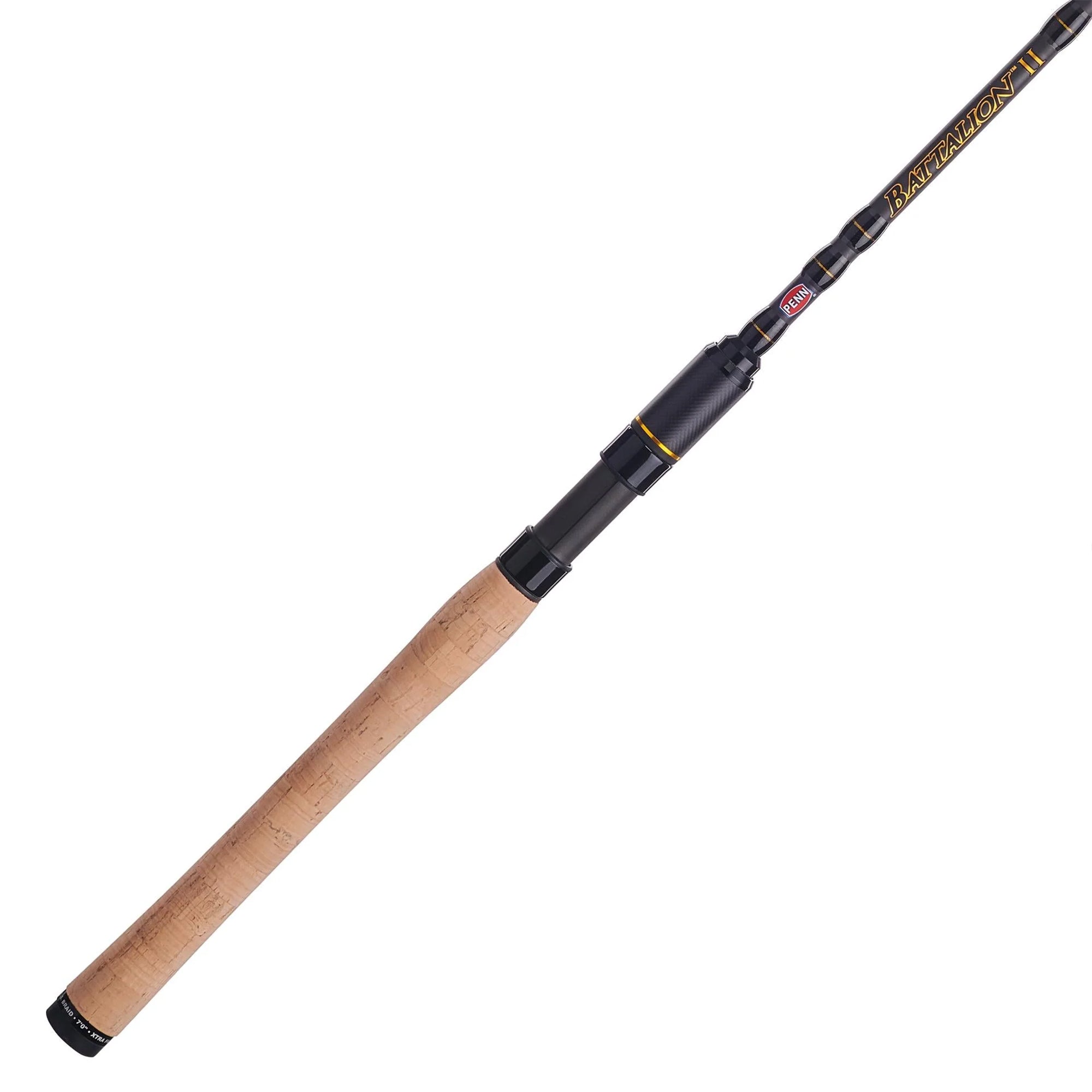 Penn Battalion II Inshore Spinning Rod, 7" with 10-17 Pound Load, Black/Gold - VMInnovations