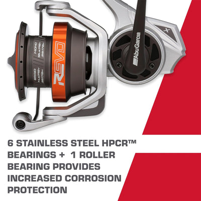 Abu Garcia Revo X Spinning Reel, Smooth Carbon Drag, 6.2:1 Gear Ratio, Size 30