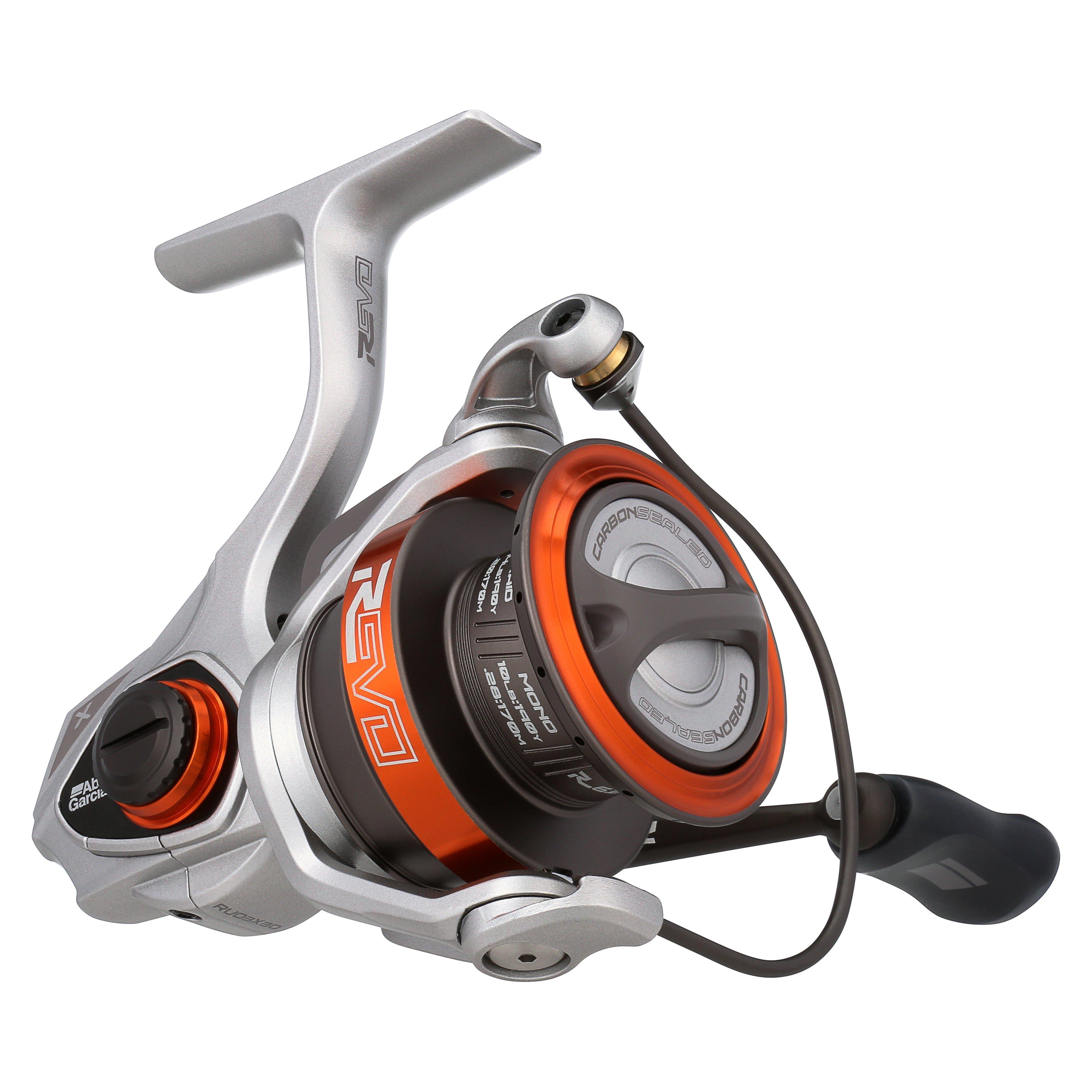 Abu Garcia Revo X Spinning Reel, Smooth Carbon Drag, 6.2:1 Gear Ratio, Size 30