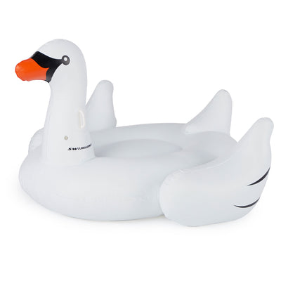 Swimline Pool Rideable Swan Inflatable Float Toy (2 Pack) 75" (Open Box)