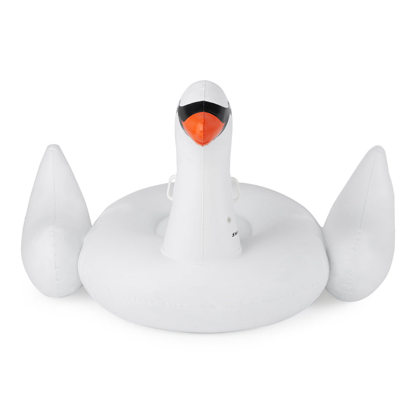 Swimline Pool Rideable Swan Inflatable Float Toy (2 Pack) 75" (Open Box)