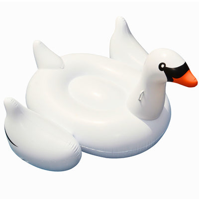 Swimline Swimming Pool Giant Rideable Swan Inflatable Float Toy 75" (Open Box) - VMInnovations