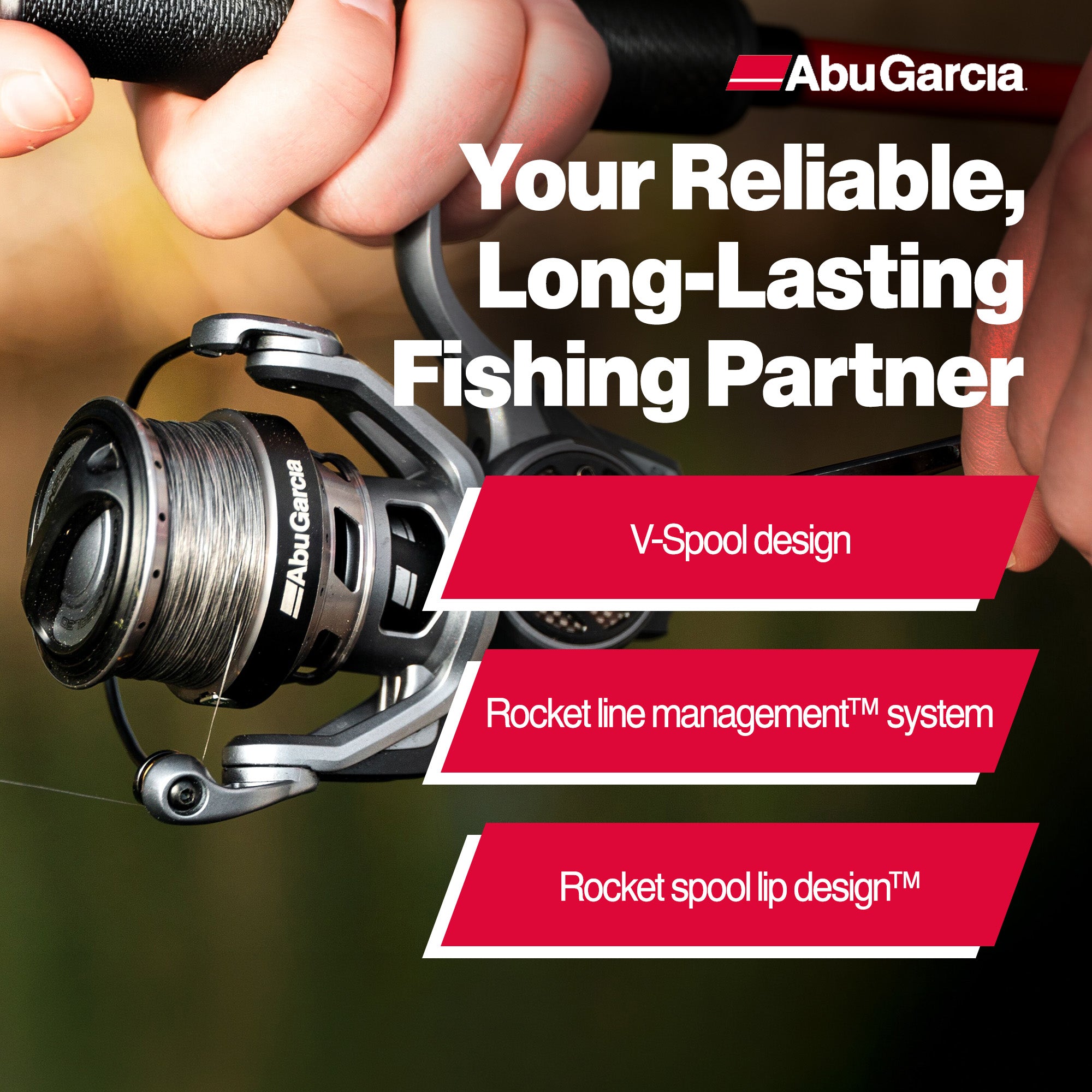Abu Garcia Revo SX Spinning Reel, Smooth Carbon Drag, 6.2:1 Gear Ratio, Size 20