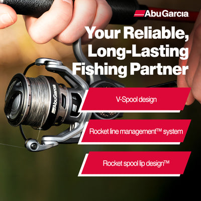 Abu Garcia Revo SX Spinning Reel, Smooth Carbon Drag, 6.2:1 Gear Ratio, Size 20