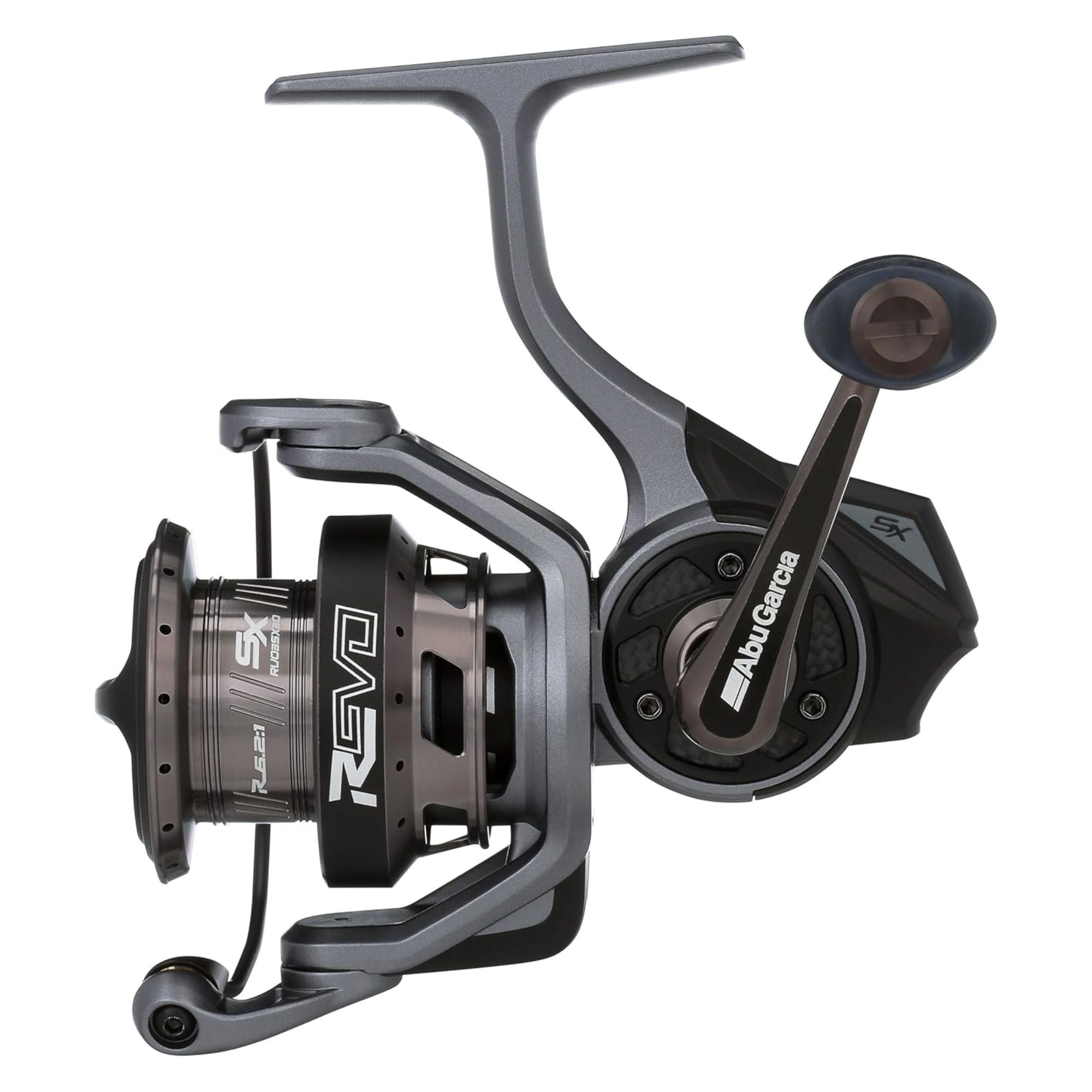 Abu Garcia Revo SX Spinning Fishing Reel, 30" Reel Size, Ambidextrous, Grey
