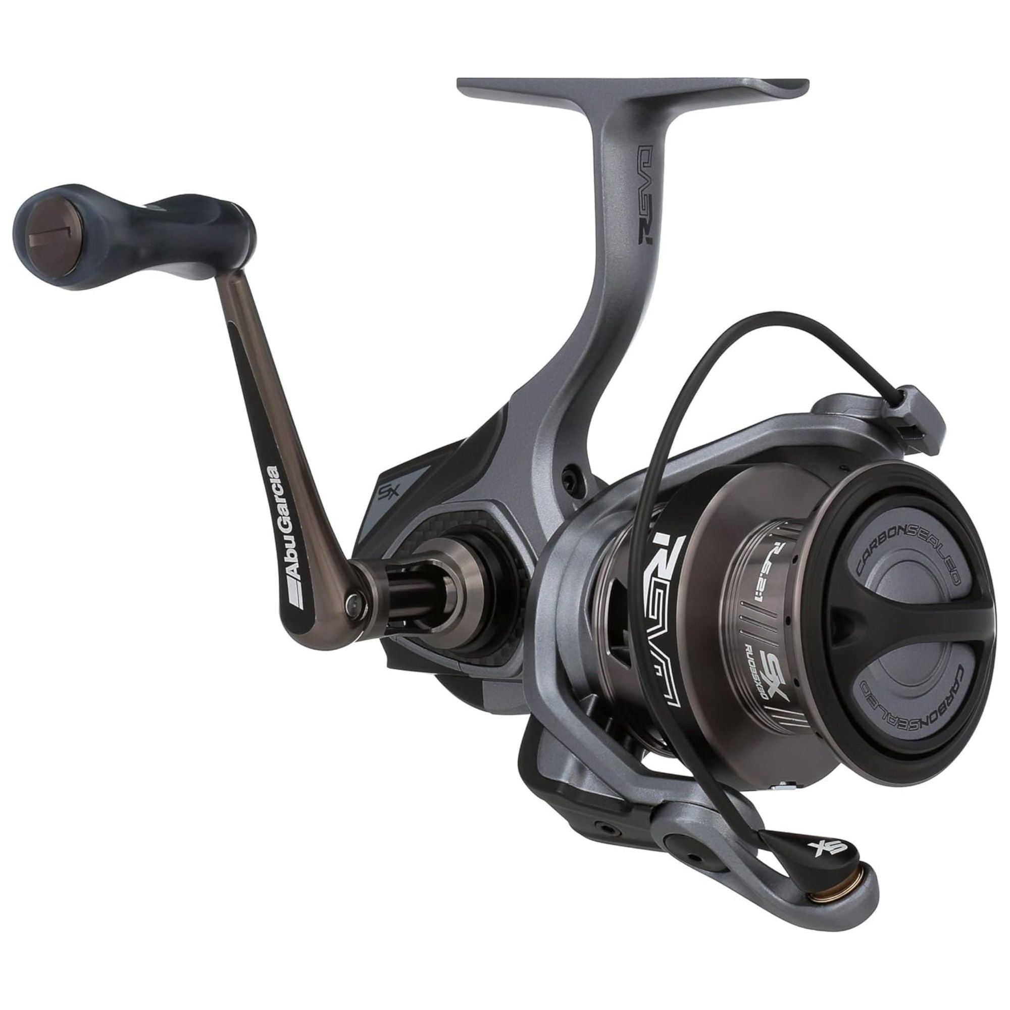 Abu Garcia Revo SX Spinning Fishing Reel, 30" Reel Size, Ambidextrous, Grey