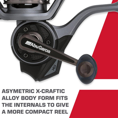 Abu Garcia Revo SX Spinning Reel, Smooth Carbon Drag, 6.2:1 Gear Ratio, Size 40