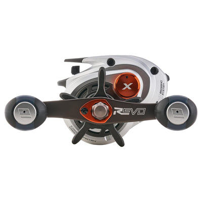 Abu Garcia Revo 5 X Low Profile Baitcast Reel, 22" Retrieve, Left Hand, White