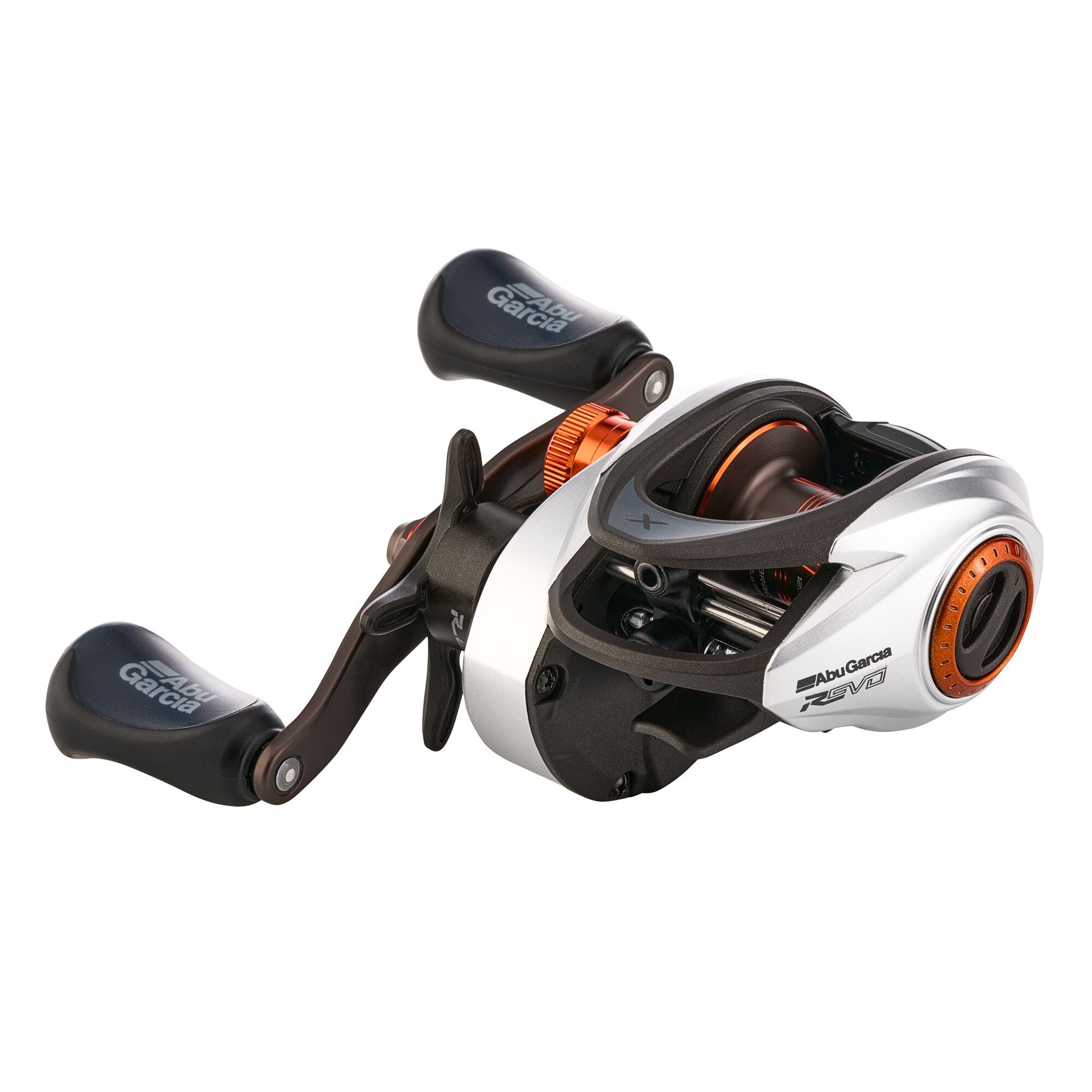 Abu Garcia Revo 5 X High Speed Baitcast Fishing Reel with C6 Carbon Frame, White