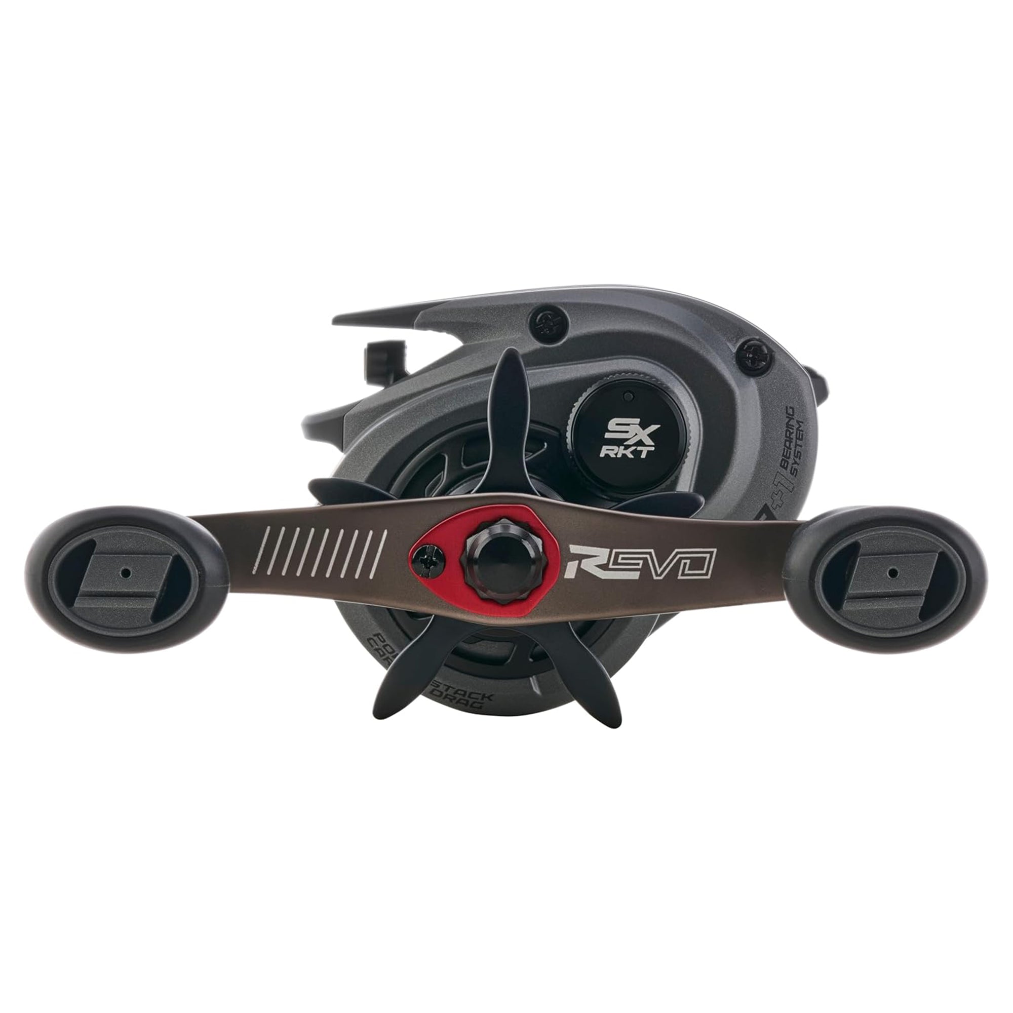 Abu Garcia Revo SX Rocket Low Profile Baitcast Left-Handed Fishing Reel, Grey