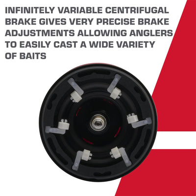 Abu Garcia Revo SX Rocket Low Profile Baitcast Left-Handed Fishing Reel, Grey