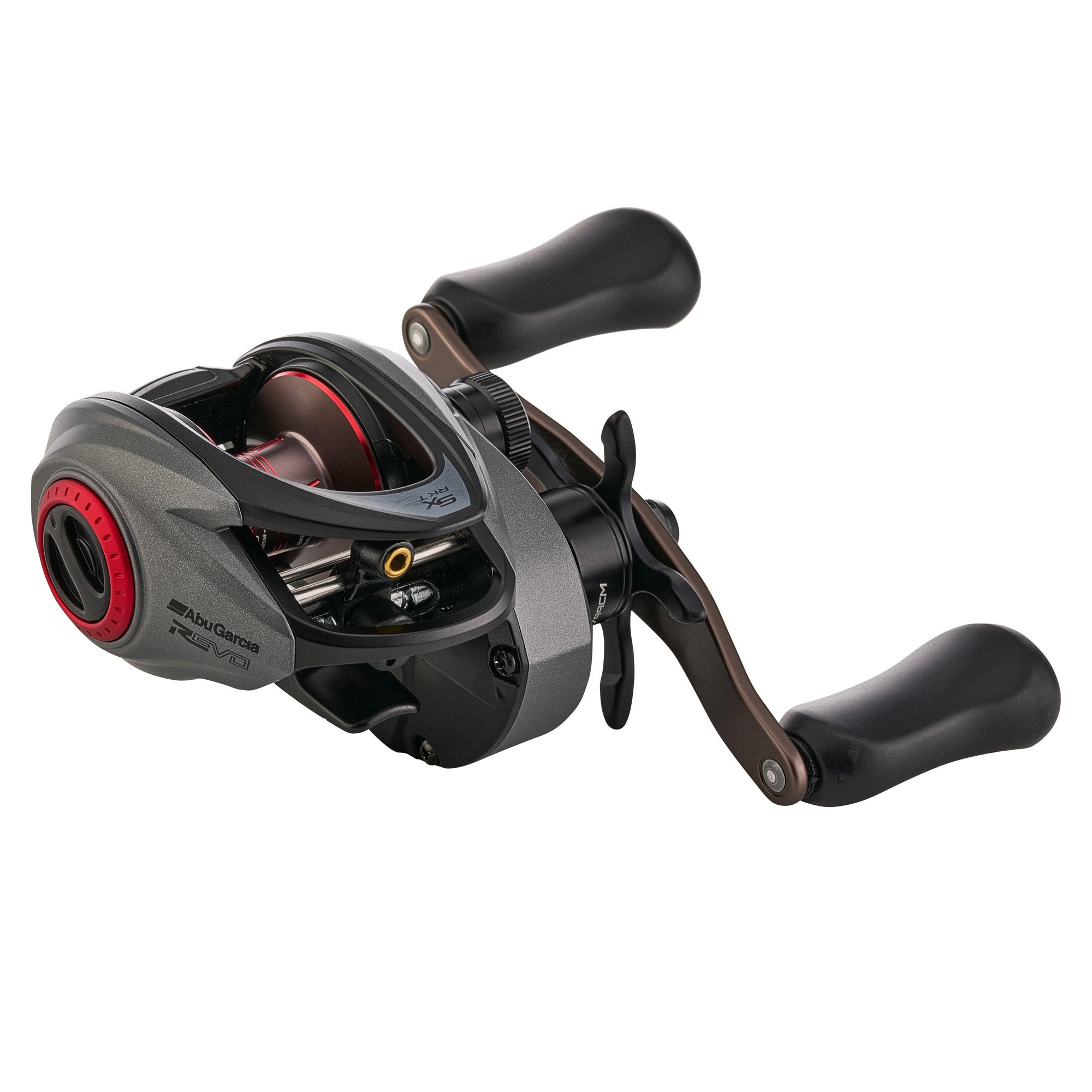 Abu Garcia Revo SX Rocket Low Profile Baitcast Left-Handed Fishing Reel, Grey